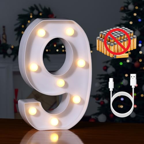 Rechargeable LED Letter Lights Sign Marquee Light Up Letters Sign for Night Light Wedding