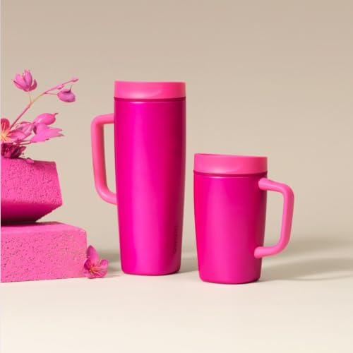 SmoothSip Slider Stainless Steel Insulated Travel Mug with Handle