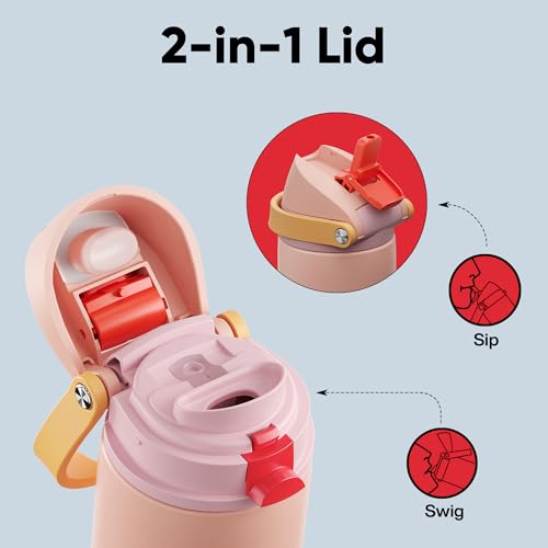 Insulated Water Bottle with Straw