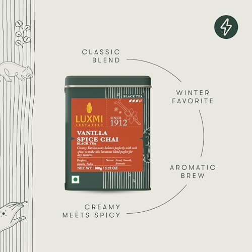 Estates Vanilla Spice Chai Loose Leaf Black Tea 100g (3.5274 Ounce)