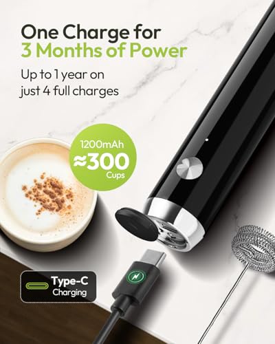 LunaFro Rechargeable Milk Frother