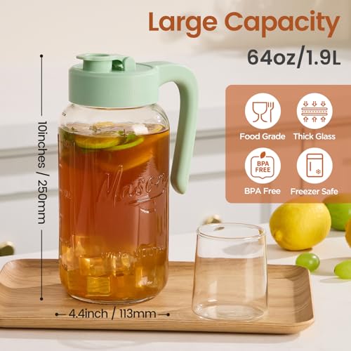 Mason Jar Pitcher with Tea Filter