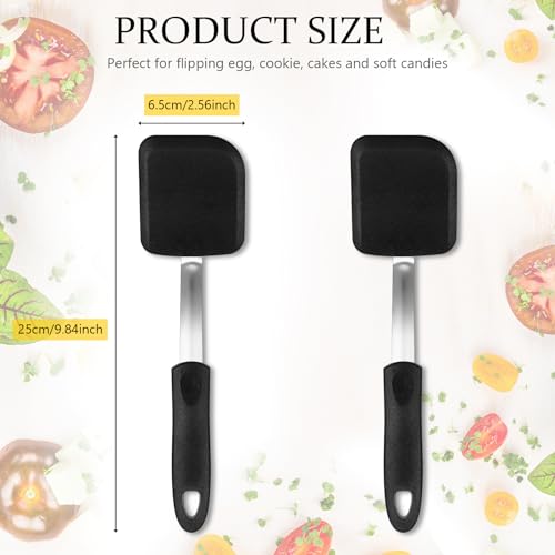 2 Pcs Mini Silicone Cookie Brownie Spatula (2 Count)