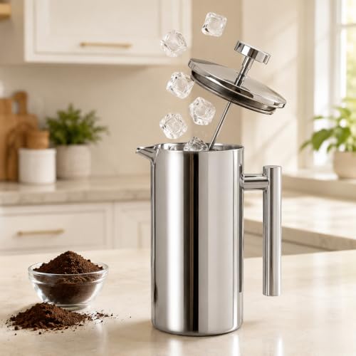 304 Stainless Steel French Press 34oz