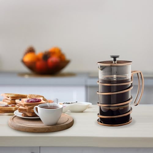 French Press Coffee Maker 27oz with 4 Filters System