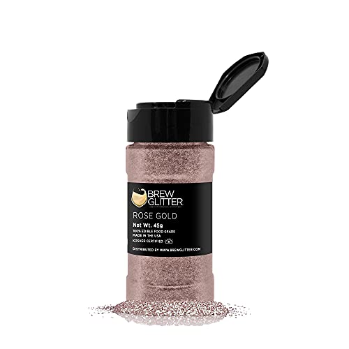 Rose Gold BREW GLITTER Edible Glitter For Drinks