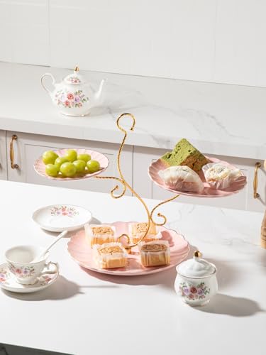Sweejar 3 Tier Ceramic Cake Stand Wedding