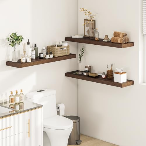 Deep Floating Shelves 36x12” Set of 2 (2 Count)