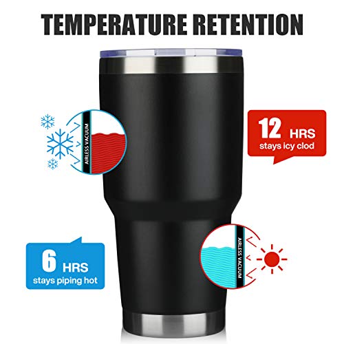 30oz Insulated Tumbler With Lids and Straws (12 Count)