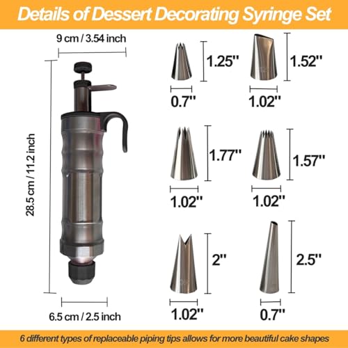Dessert Decorating Syringe Set