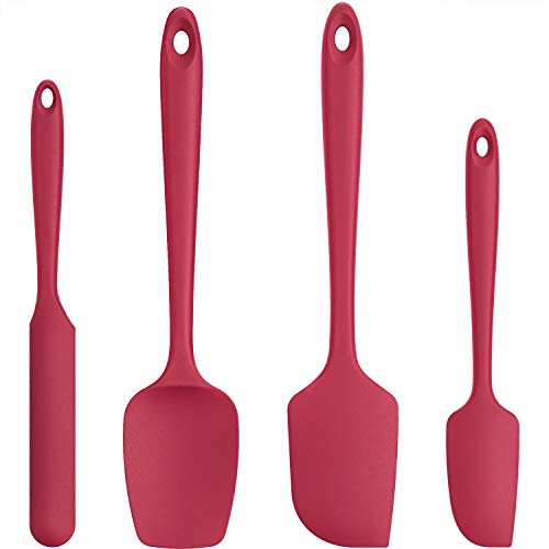 Silicone Spatula Set with 600 Degrees Fahrenheit Heat Resistant
