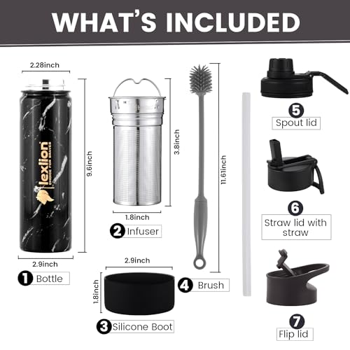 Tea Infuser Water Bottle 22 Oz