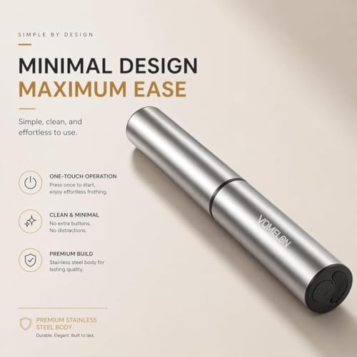 Rechargeable Milk Frother Handheld Electric Frother Wand Milk Foamer Drink Mixer for Coffee