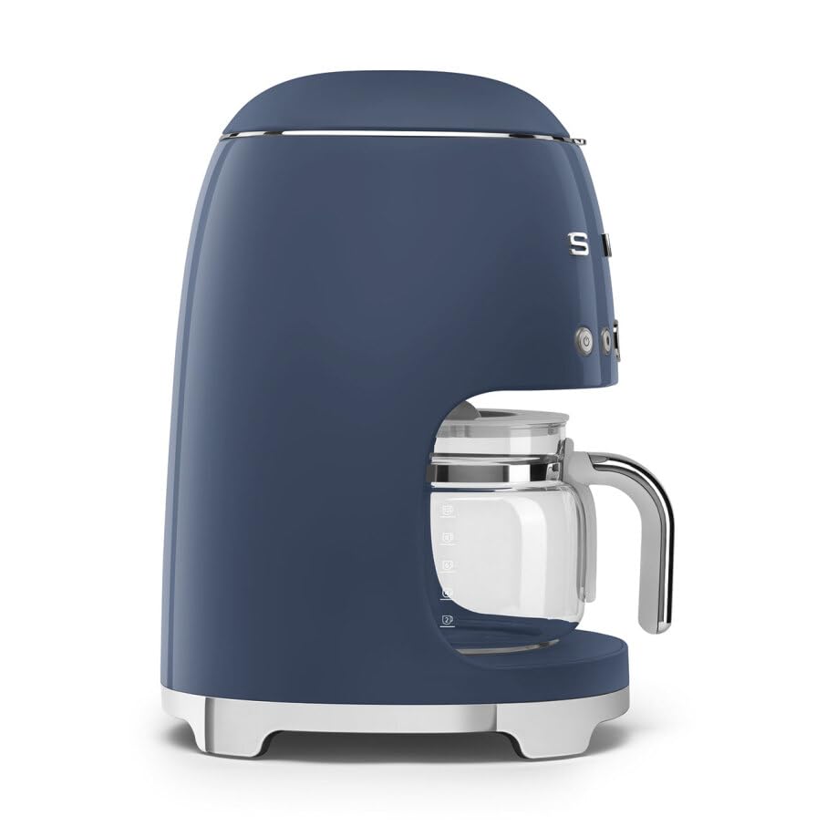 50's Retro Style Aesthetic Drip Coffee Machine with 10 Cup Glass Carafe