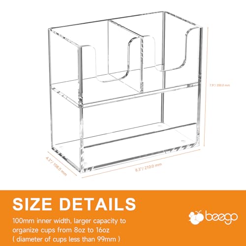 3 Compartment Cup Holder for Countertop