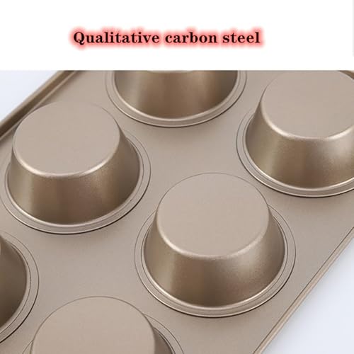 2 Packs Nonstick Round Muffin Baking Pan Tin