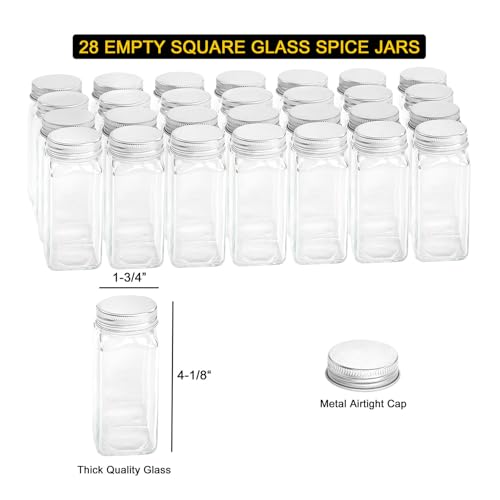 Spice Rack Organizer with 24 Spice Jars (24 Count)