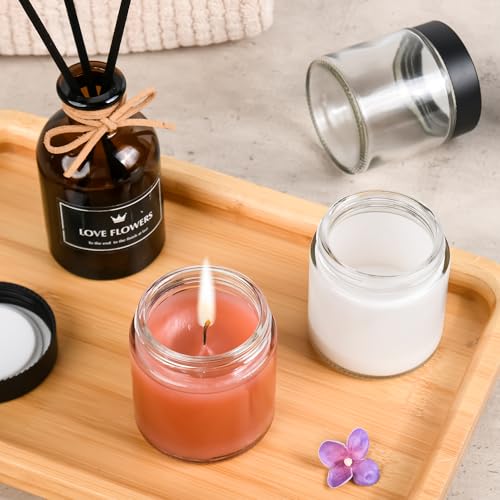 Glass Jars with Lids (24 Count)