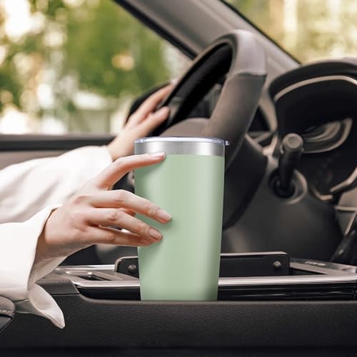 20 oz Tumbler with Lid Stainless Steel Insulated Tumblers Bulk Cups Mug (8 Count)