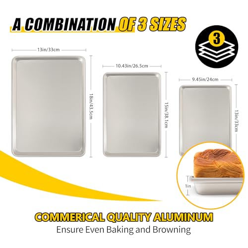 Baking Sheet Pan Set of 3 (3 Count)