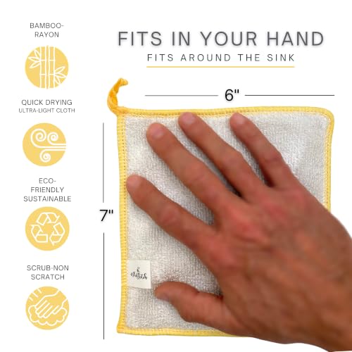 Scrubbing Dishcloths 2ply Mesh Scrub Reusable Dishrag 6pk 6x7in