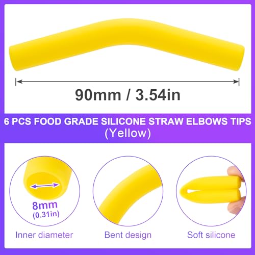 6Pcs Metal Straw Silicone Tips 5