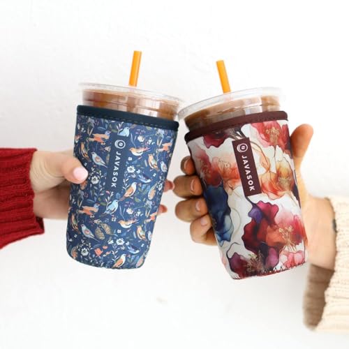 JavaSok Iced Coffee & Cold Soda Insulated Neoprene Cup Sleeve