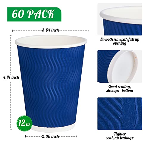 Disposable Paper Coffee Cups (60 Count)