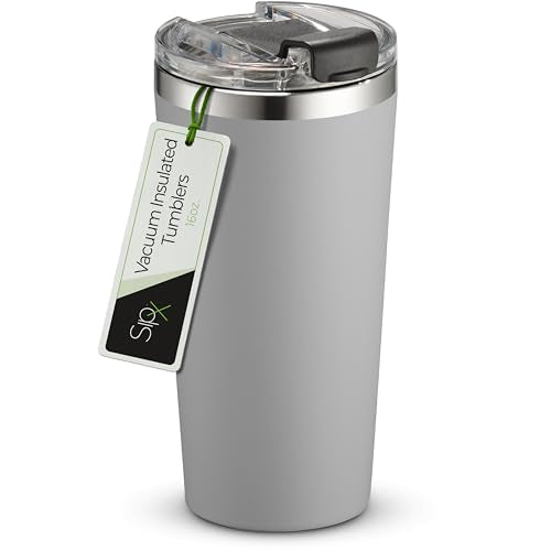 16 oz Insulated Coffee Tumbler with Leakproof Lid
