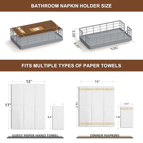 Guest Towel Holder Tray for Bathroom