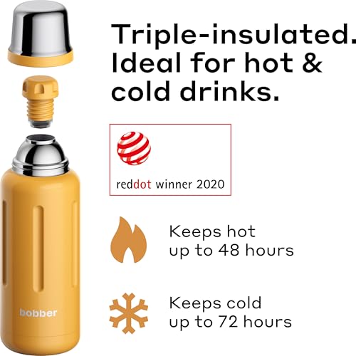 34 oz Vacuum Insulated Stainless Steel Water Bottle with Cup Lid