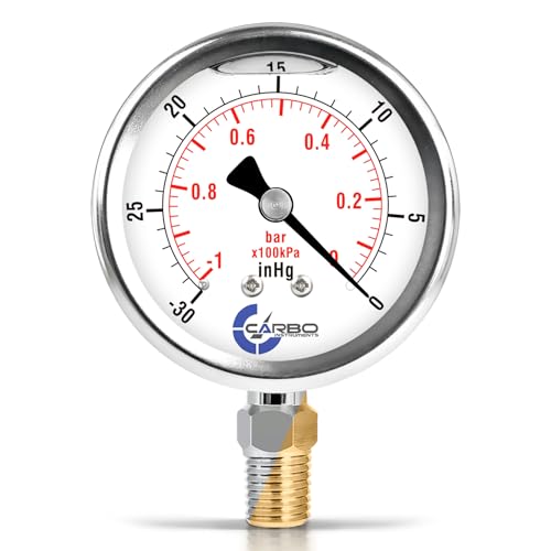 Vacuum Pressure Gauge 0 to