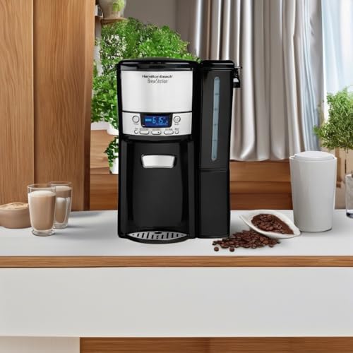 One Press Programmable Dispensing 12 Cup Coffee Maker with Internal Coffee Pot