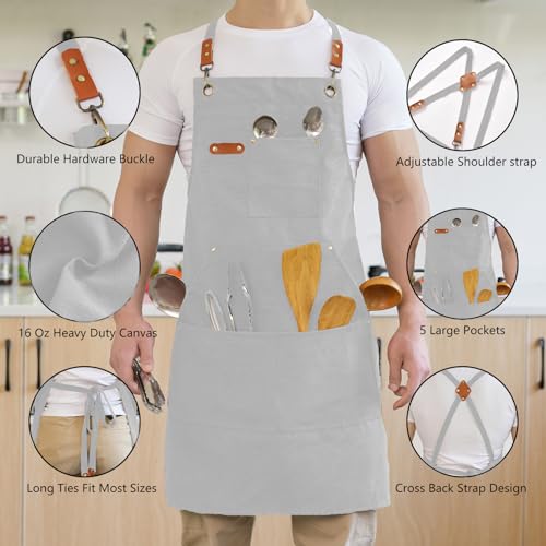Canvas Aprons for Men Chef Apron