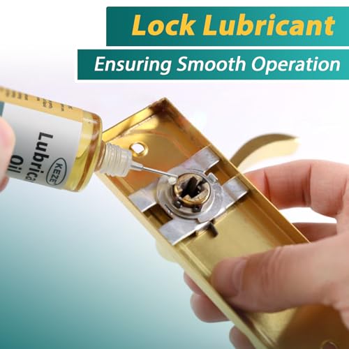 Squeaky Door Hinge Lubricant Knife Pivot Oil for Door Hinge Oil for Lock Scissors Watch Keyhole Knife Lube Synthetic Pocket Knife Lubricant with Needle Oiler 1 oz