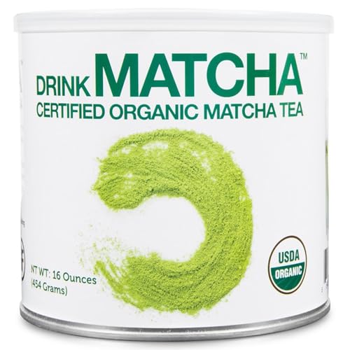 DrinkMatcha Organic Matcha Green Tea Powder 1 LB 100% Pure Matcha (16 Ounce)