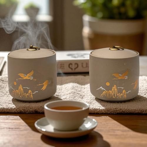 Ceramic Canister with Airtight Lid (2 Count)