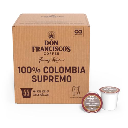 100% Colombia Supremo Coffee Pods (55 Count)