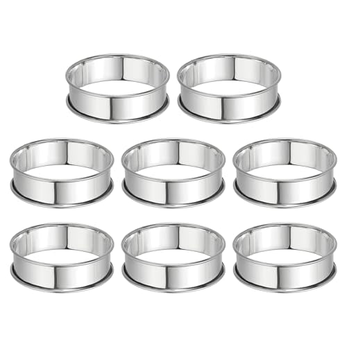 8pcs Crumpet Rings 3.15