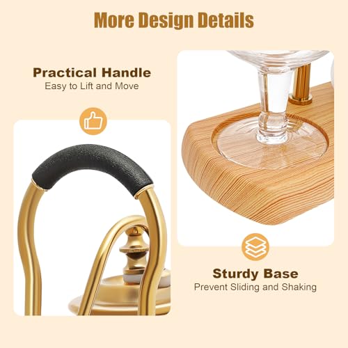 Balance Syphon Coffee Maker Elegant Unique Belgian Machine for Coffee and Tea Easy to Clean Integrated Filter Gold Accents Decorative Design Best Tasting Coffee Espresso Brewer