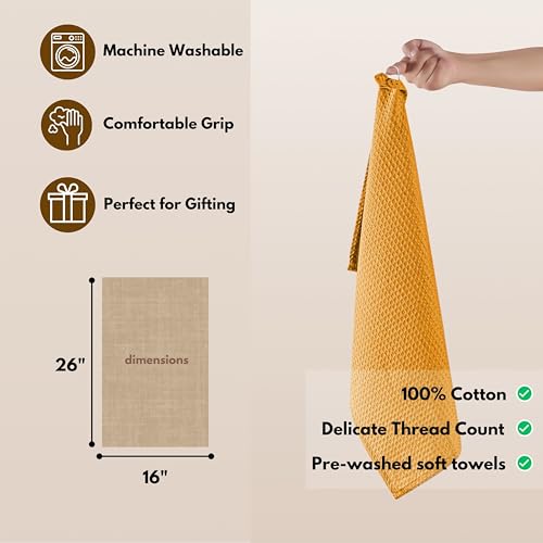Cotton Kitchen Towel with Hanging Loop 16x26 inches (6 Count)