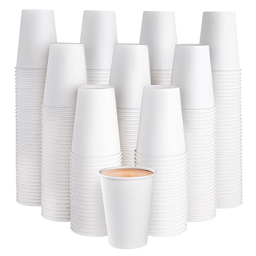 300 Pack 12 oz Disposable Paper Coffee Cup (300 Count)