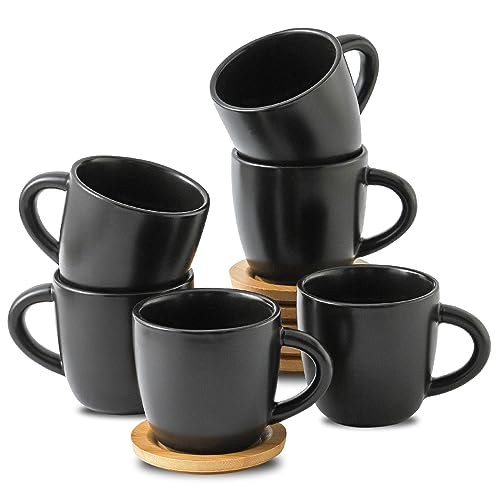 6 oz Cappuccino Cups with Saucers (6 Count)