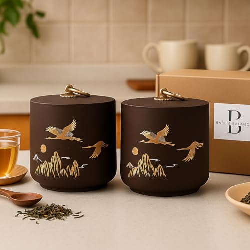 Ceramic Canister with Airtight Lid (2 Count)