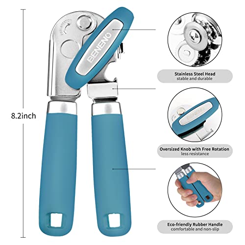 Heavy Duty Hand Can Opener Manual with Magnet Lid Remover