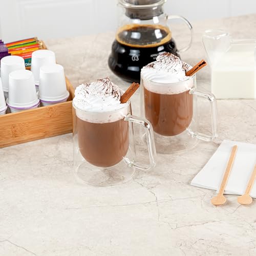 10 oz Professional Glass Coffee Mug (2 Count)