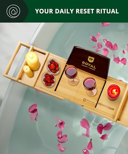 Premium Foldable Bathtub Tray Caddy