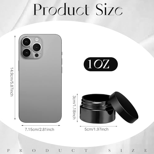 4 Pcs Plastic Jars Wide Mouth with Lids (4 Count)