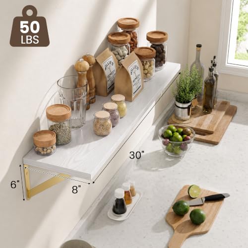 Wall Mounted Floating Shelves Set of 2 (2 Count)