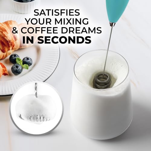 Powerful Milk Frother Wand With Duracell Batteries